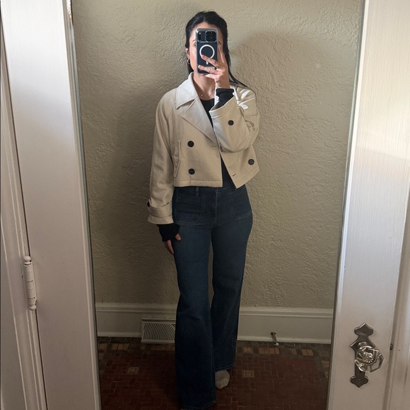 Edit By Nine Jackets & Blazers - Chic Cream Trench Coat